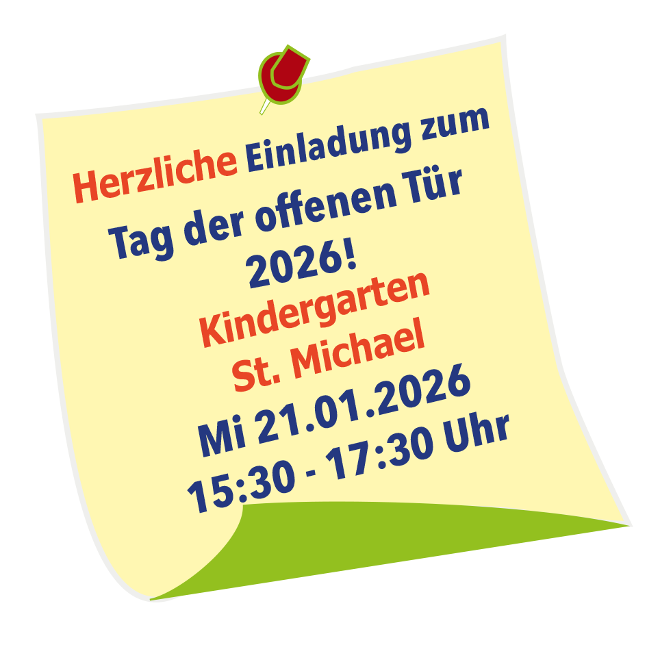 Kindergarten St. Michael in Anzing, Tag der offnen für am Mittwoch, 21.01.26